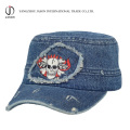 Militär Cap Fidel Cap Baseball Cap Fedel Hut Militär Hut Golf Cap Jeans Cap Washed Denim Cap